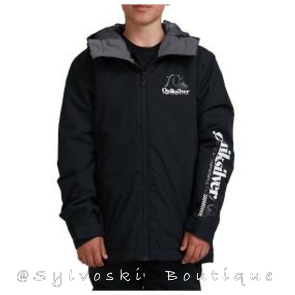 🔥QUIKSILVER Boy's In The Hood Snow Jacket NWT - Picture 5 of 16
